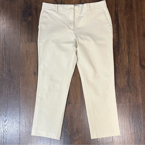 Ann Taylor Tan crop pant SZ 8 - Picture 2 of 5